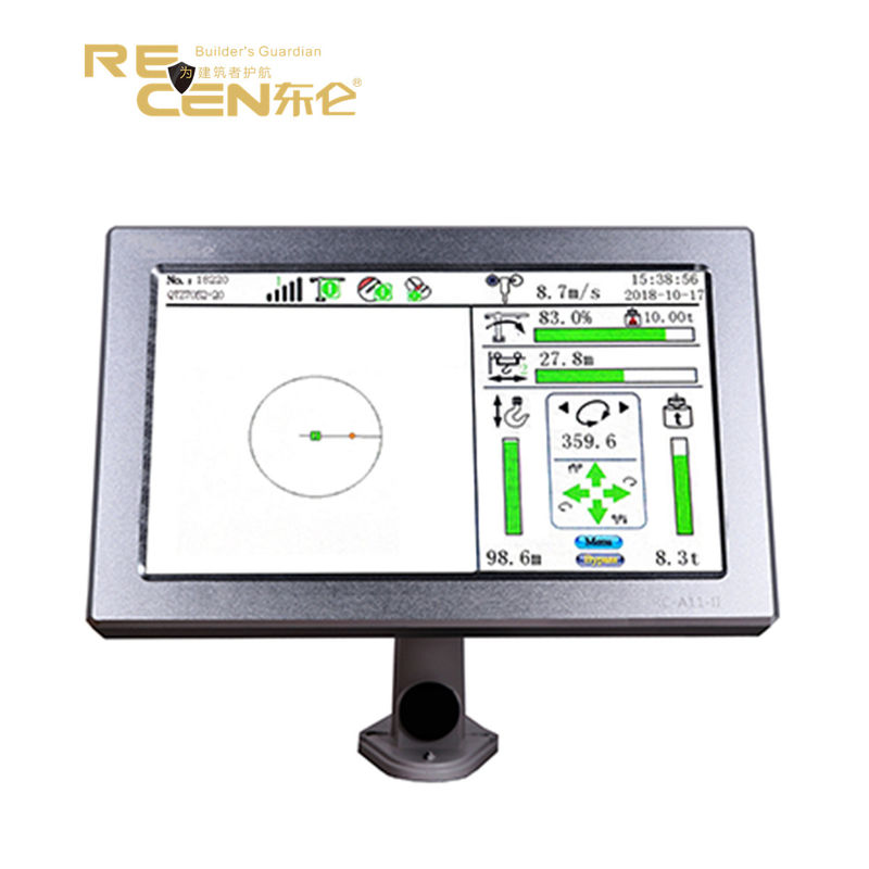 Visable Displayer Tower Crane Load Moment Indicator Monitor 10 Inch Touch Screen