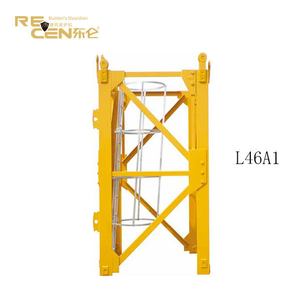 ISO9001 Tower Crane Mast Section For Mast Section L46A1 Plate Type